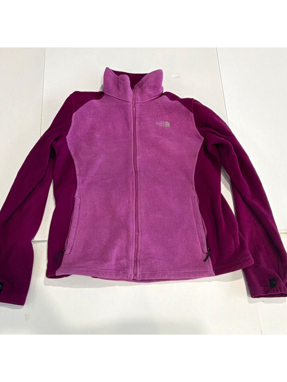 The North Face Women’s Purple Colorblock Denali Embroidered Zip-Front XL